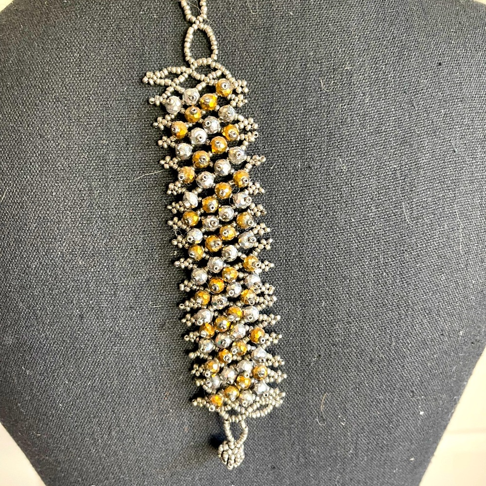 Glittery Silver and Gold Bracelet - Picture 3 of 5